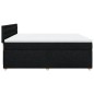 vidaXL Boxspringbett mit Matratze Schwarz 200x200 cm Stoff vidaXL Boxspringbett mit Matratze Schwarz 200x200 cm Stoff