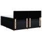 vidaXL Boxspringbett mit Matratze Schwarz 200x200 cm Stoff vidaXL Boxspringbett mit Matratze Schwarz 200x200 cm Stoff