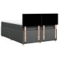 vidaXL Boxspringbett mit Matratze Dunkelgrau 140x190 cm Stoff vidaXL Boxspringbett mit Matratze Dunkelgrau 140x190 cm Stoff