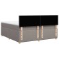vidaXL Boxspringbett mit Matratze Taupe 200x200 cm Stoff vidaXL Boxspringbett mit Matratze Taupe 200x200 cm Stoff