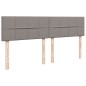 vidaXL Boxspringbett mit Matratze Taupe 200x200 cm Stoff vidaXL Boxspringbett mit Matratze Taupe 200x200 cm Stoff