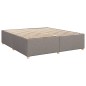 vidaXL Boxspringbett mit Matratze Taupe 200x200 cm Stoff vidaXL Boxspringbett mit Matratze Taupe 200x200 cm Stoff
