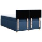 vidaXL Boxspringbett mit Matratze Blau 140x190 cm Stoff vidaXL Boxspringbett mit Matratze Blau 140x190 cm Stoff