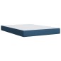vidaXL Boxspringbett mit Matratze Blau 140x190 cm Stoff vidaXL Boxspringbett mit Matratze Blau 140x190 cm Stoff