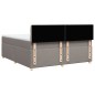 vidaXL Boxspringbett mit Matratze Taupe 200x200 cm Stoff vidaXL Boxspringbett mit Matratze Taupe 200x200 cm Stoff