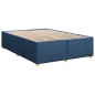 vidaXL Boxspringbett mit Matratze Blau 140x190 cm Stoff vidaXL Boxspringbett mit Matratze Blau 140x190 cm Stoff