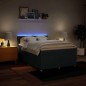 vidaXL Boxspringbett mit Matratze Blau 140x190 cm Stoff vidaXL Boxspringbett mit Matratze Blau 140x190 cm Stoff