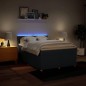 vidaXL Boxspringbett mit Matratze Blau 140x200 cm Stoff vidaXL Boxspringbett mit Matratze Blau 140x200 cm Stoff