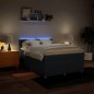 vidaXL Boxspringbett mit Matratze Blau 140x200 cm Stoff vidaXL Boxspringbett mit Matratze Blau 140x200 cm Stoff