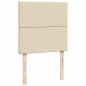 vidaXL Boxspringbett mit Matratze Creme 90x190 cm Stoff vidaXL Boxspringbett mit Matratze Creme 90x190 cm Stoff