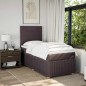 vidaXL Boxspringbett mit Matratze Dunkelbraun 90x190 cm Stoff vidaXL Boxspringbett mit Matratze Dunkelbraun 90x190 cm Stoff