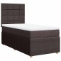 vidaXL Boxspringbett mit Matratze Dunkelbraun 90x190 cm Stoff vidaXL Boxspringbett mit Matratze Dunkelbraun 90x190 cm Stoff