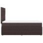 vidaXL Boxspringbett mit Matratze Dunkelbraun 90x190 cm Stoff vidaXL Boxspringbett mit Matratze Dunkelbraun 90x190 cm Stoff