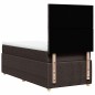 vidaXL Boxspringbett mit Matratze Dunkelbraun 90x190 cm Stoff vidaXL Boxspringbett mit Matratze Dunkelbraun 90x190 cm Stoff