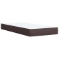 vidaXL Boxspringbett mit Matratze Dunkelbraun 90x190 cm Stoff vidaXL Boxspringbett mit Matratze Dunkelbraun 90x190 cm Stoff