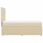 vidaXL Boxspringbett mit Matratze Creme 90x190 cm Stoff vidaXL Boxspringbett mit Matratze Creme 90x190 cm Stoff