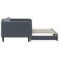 vidaXL Tagesbett Ausziehbar Dunkelgrau 100x200 cm Samt vidaXL Tagesbett Ausziehbar Dunkelgrau 100x200 cm Samt