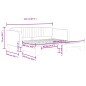 vidaXL Tagesbett Ausziehbar Dunkelgrau 100x200 cm Samt vidaXL Tagesbett Ausziehbar Dunkelgrau 100x200 cm Samt