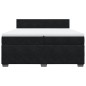 vidaXL Boxspringbett mit Matratze Schwarz 200x200 cm Samt vidaXL Boxspringbett mit Matratze Schwarz 200x200 cm Samt