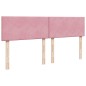 vidaXL Boxspringbett mit Matratze Rosa 200x200 cm Samt vidaXL Boxspringbett mit Matratze Rosa 200x200 cm Samt