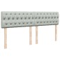 vidaXL Boxspringbett mit Matratze Hellgrau 200x200 cm Samt vidaXL Boxspringbett mit Matratze Hellgrau 200x200 cm Samt