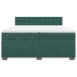vidaXL Boxspringbett mit Matratze Dunkelgrün 200x200 cm Samt vidaXL Boxspringbett mit Matratze Dunkelgrün 200x200 cm Samt