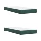 vidaXL Boxspringbett mit Matratze Dunkelgrün 200x200 cm Samt vidaXL Boxspringbett mit Matratze Dunkelgrün 200x200 cm Samt