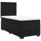 vidaXL Boxspringbett mit Matratze Schwarz 80x200 cm Samt vidaXL Boxspringbett mit Matratze Schwarz 80x200 cm Samt