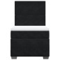 vidaXL Boxspringbett mit Matratze Schwarz 80x200 cm Samt vidaXL Boxspringbett mit Matratze Schwarz 80x200 cm Samt