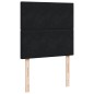 vidaXL Boxspringbett mit Matratze Schwarz 80x200 cm Samt vidaXL Boxspringbett mit Matratze Schwarz 80x200 cm Samt