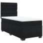 vidaXL Boxspringbett mit Matratze Schwarz 80x200 cm Samt vidaXL Boxspringbett mit Matratze Schwarz 80x200 cm Samt