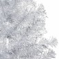 Künstlicher Weihnachtsbaum mit LEDs & Kugeln Silbern 120 cm PET Künstlicher Weihnachtsbaum mit LEDs & Kugeln Silbern 120 cm PET