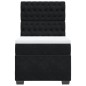 vidaXL Boxspringbett mit Matratze Schwarz 80x200 cm Samt vidaXL Boxspringbett mit Matratze Schwarz 80x200 cm Samt