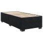 vidaXL Boxspringbett mit Matratze Schwarz 80x200 cm Samt vidaXL Boxspringbett mit Matratze Schwarz 80x200 cm Samt