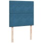 vidaXL Boxspringbett mit Matratze Blau 90x200 cm Samt vidaXL Boxspringbett mit Matratze Blau 90x200 cm Samt