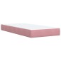 vidaXL Boxspringbett mit Matratze Rosa 90x200 cm Samt vidaXL Boxspringbett mit Matratze Rosa 90x200 cm Samt