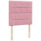 vidaXL Boxspringbett mit Matratze Rosa 90x200 cm Samt vidaXL Boxspringbett mit Matratze Rosa 90x200 cm Samt