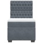 vidaXL Boxspringbett mit Matratze Dunkelgrau 90x200 cm Samt vidaXL Boxspringbett mit Matratze Dunkelgrau 90x200 cm Samt