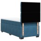 vidaXL Boxspringbett mit Matratze Blau 90x200 cm Samt vidaXL Boxspringbett mit Matratze Blau 90x200 cm Samt