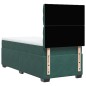 vidaXL Boxspringbett mit Matratze Dunkelgrün 100x200 cm Samt vidaXL Boxspringbett mit Matratze Dunkelgrün 100x200 cm Samt