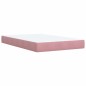 vidaXL Boxspringbett mit Matratze Rosa 120x190 cm Samt vidaXL Boxspringbett mit Matratze Rosa 120x190 cm Samt
