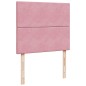 vidaXL Boxspringbett mit Matratze Rosa 120x190 cm Samt vidaXL Boxspringbett mit Matratze Rosa 120x190 cm Samt