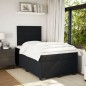 vidaXL Boxspringbett mit Matratze Schwarz 120x190 cm Samt vidaXL Boxspringbett mit Matratze Schwarz 120x190 cm Samt