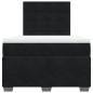 vidaXL Boxspringbett mit Matratze Schwarz 120x190 cm Samt vidaXL Boxspringbett mit Matratze Schwarz 120x190 cm Samt