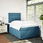 vidaXL Boxspringbett mit Matratze Blau 120x190 cm Samt vidaXL Boxspringbett mit Matratze Blau 120x190 cm Samt
