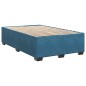 vidaXL Boxspringbett mit Matratze Blau 120x190 cm Samt vidaXL Boxspringbett mit Matratze Blau 120x190 cm Samt