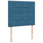 vidaXL Boxspringbett mit Matratze Blau 120x190 cm Samt vidaXL Boxspringbett mit Matratze Blau 120x190 cm Samt