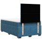 vidaXL Boxspringbett mit Matratze Blau 120x190 cm Samt vidaXL Boxspringbett mit Matratze Blau 120x190 cm Samt