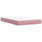 vidaXL Boxspringbett mit Matratze Rosa 120x190 cm Samt vidaXL Boxspringbett mit Matratze Rosa 120x190 cm Samt
