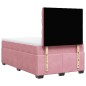 vidaXL Boxspringbett mit Matratze Rosa 120x190 cm Samt vidaXL Boxspringbett mit Matratze Rosa 120x190 cm Samt